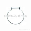 Steel wire hose clamp