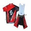 2013 Scott Red Cycling Jersey And Bib Shorts Set 