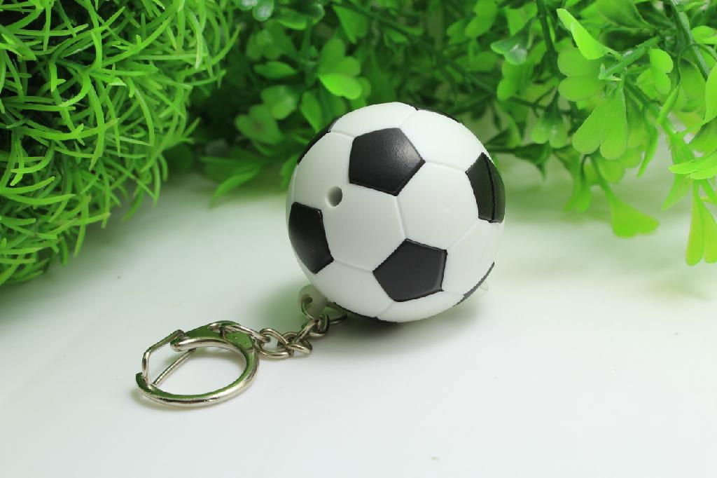 YL-K142 2014 world cup mark LED keychain with sound 3