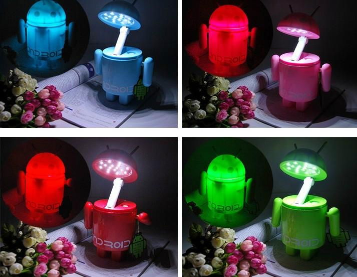 YL-T498 Android Robot 16 LED Folding USB Rechargeable Table Lamp - BINGO  (China Manufacturer) - Other Electrical & Electronic - Electronics