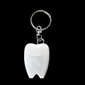 Tooth shape dental floss with FDA