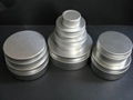 250g aluminum metal cosmetic cream jar with screw cap 1