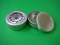 10ml ro 25ml small aluminum metal face cream package jar with slip caps 1