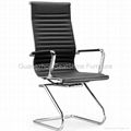 rotating leather office chair high mid back 3