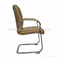 rotating leather office chair high mid back 5