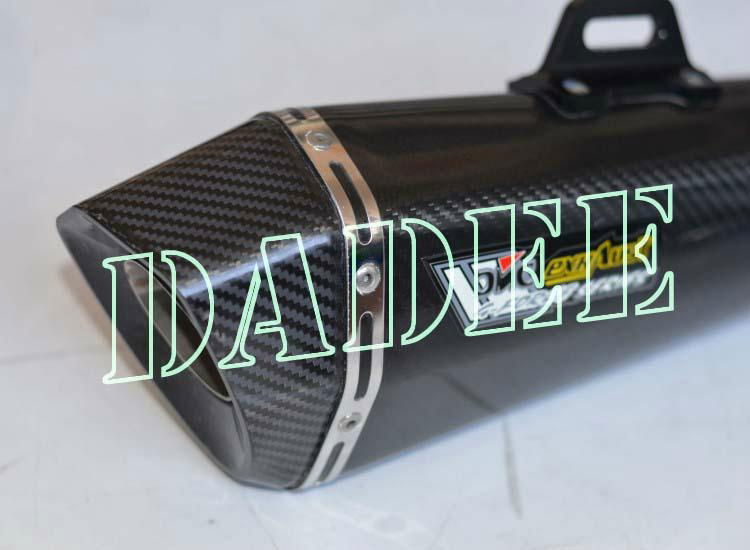 High Performance Motorcycle Round Hexagonal Carbon Fiber Muffler for HONDA 5