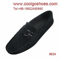 China synthetic block moccasin loafers factory