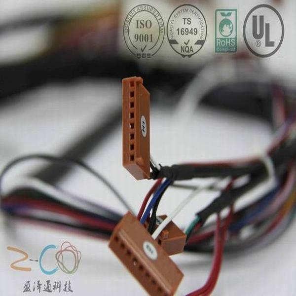 automotive audio braid sleeve cable assembly
