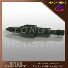 100 grain black steel arrow tip for archery bow and arrow