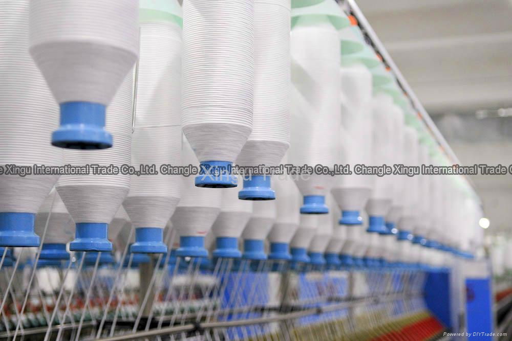 100% polyester spun yarn for knitting manufacturer in China T21S 3