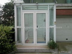 Double composite vacuum insulated doors