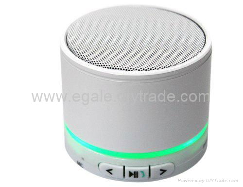 Mini Wireless Bluetooth Speaker with LED light for Cell Phone 5