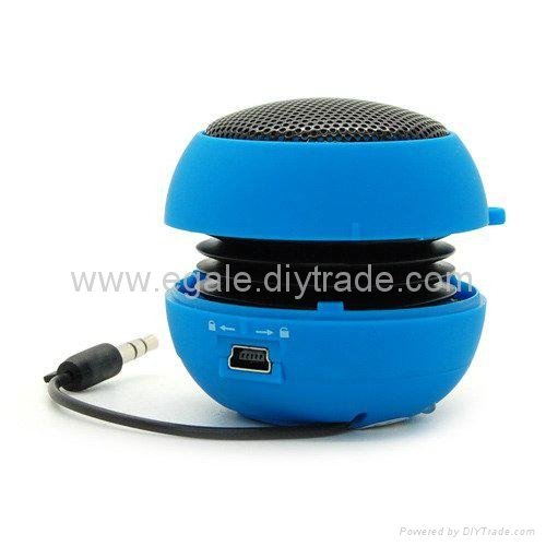 Mini Portable Capsule Speaker w Rechargeable battery for Cell Phones and Tablets