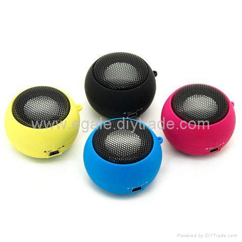 Mini Portable Capsule Speaker w Rechargeable battery for Cell Phones and Tablets 4