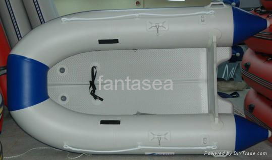 Inflatable Sport Boat 3.6m VIB Floor PVC Foldable Boat Outboard Motor 