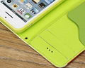 wallet leather flip cover case for iphone  4