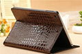 Luxury Crocodile leather tablet stand cover case for ipad 5