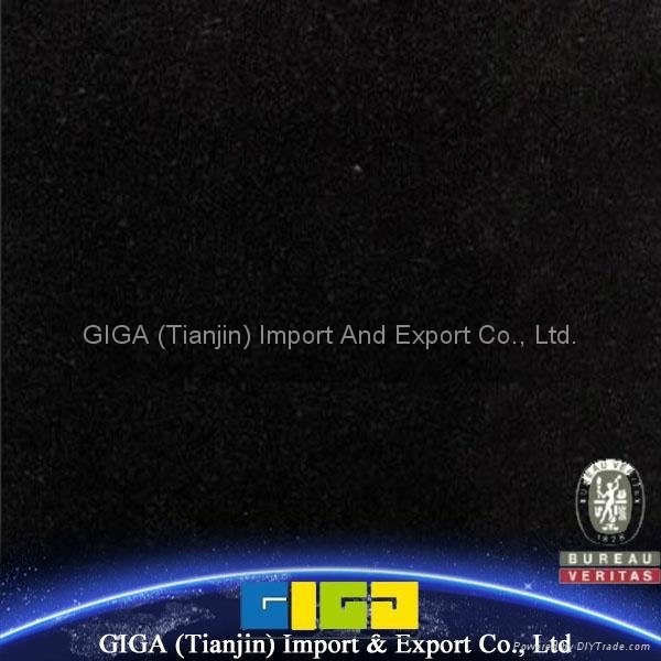 GIGA Jet black granite tiles exported to India 