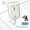 Home LPG Gas Leak Detector with Manipulator Shut Off Valve Natural Gas Detector