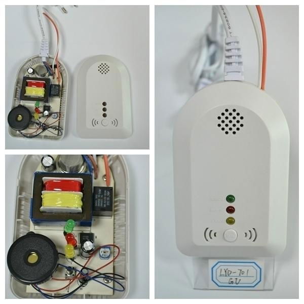 Home LPG Gas Leak Detector with Manipulator Shut Off Valve Natural Gas Detector 2