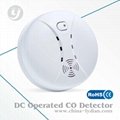 Battery operated co detector with low