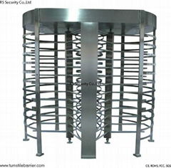 Automatic Full Height Turnstile Gate For Pedestrian Control