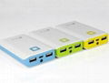 Newest touch button Universal 6600mah~8400mah battery power bank for smar 3