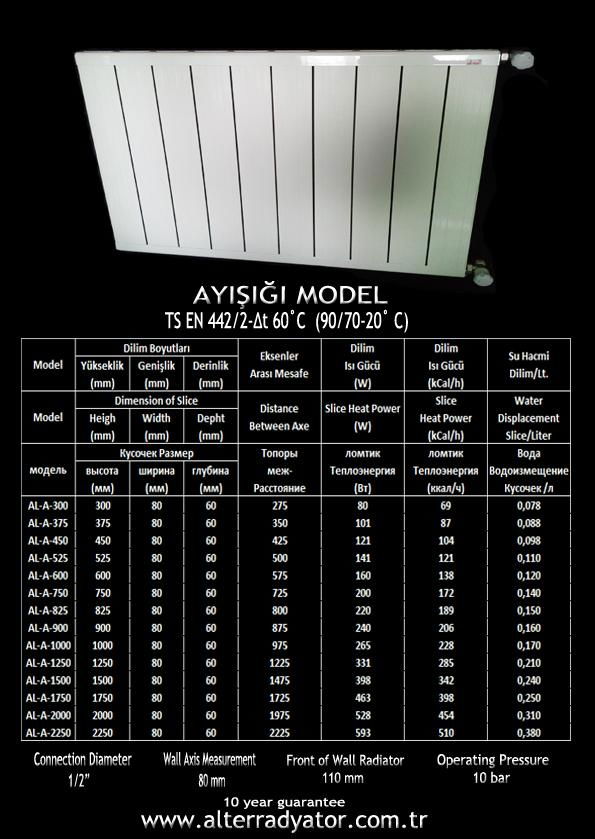 AYISIGI Model Aluminium Panel Radiator 3