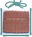 Reclaimed Lobster Trap Float Rope Doormat Solid Color 1