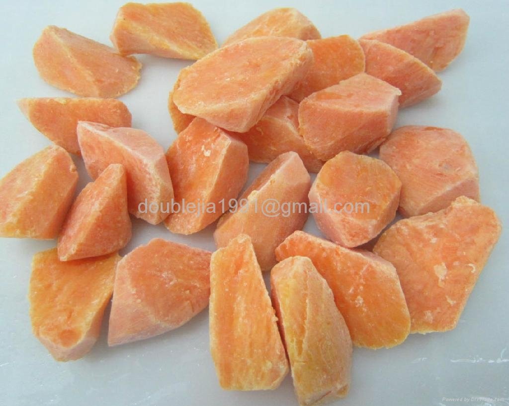 frozen sweet potato chunks