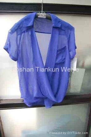 stock for sale 2014 lady blouse in chiffon 3
