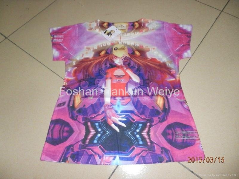 wholesales fashion professional custom design digital girls printed t shirts