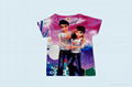 100% Polyester digital printing tshirt for kids in stock 5