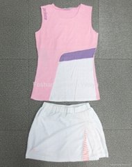 high quality sport suit lady badminton suit