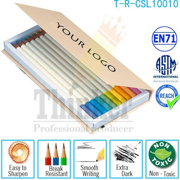 24 Colour Pencil in Round Cardboard Pencil Tube Boxes  2