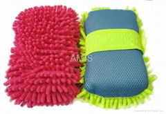 Microfiber Chenille Sponge glove