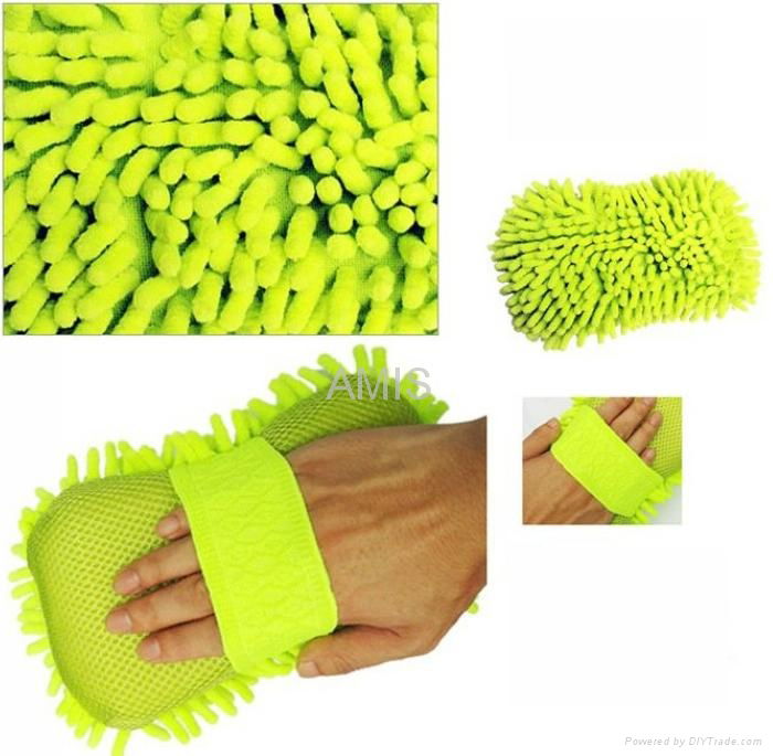 Microfiber Chenille Sponge glove 2