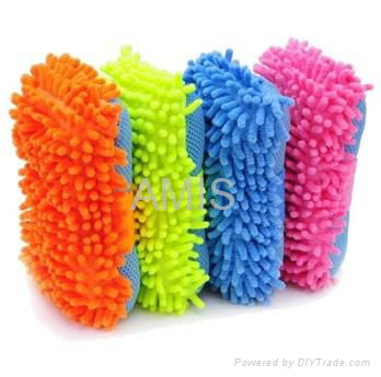 Microfiber Chenille Sponge glove 5