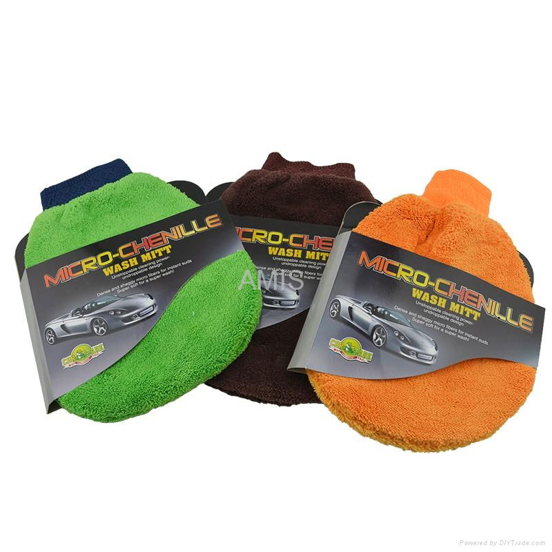 terry mitt car cleaning gloves