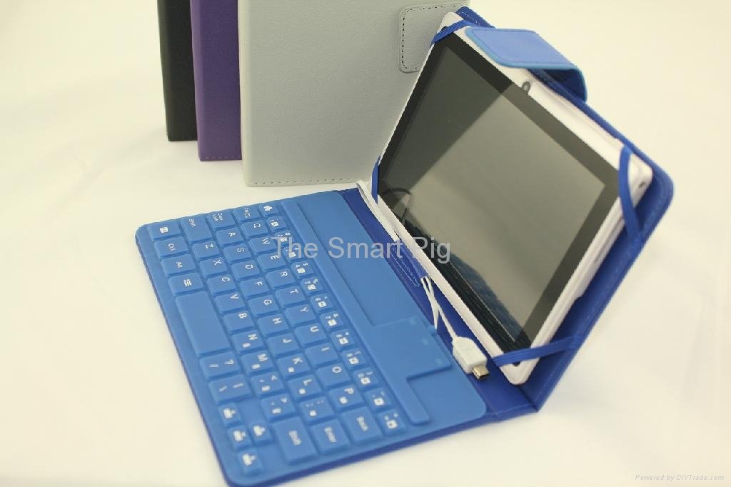 Tablet Leather Case  Universal keyoard Bag For Gigaset Qv 1030 10" Protective Ca 3