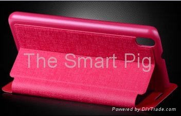 Wallet PU LEATHER SKIN CASE COVER FOR HTC 816W +SCREEN PROTECTOR 2
