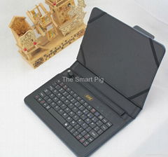 Bluetooth Keyboard+Leather Case Cover+Flim For MID protctive Case 