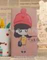 Hot  Catoon Pretty Girl Stand Leather Wallet Filp Card Case Cover 