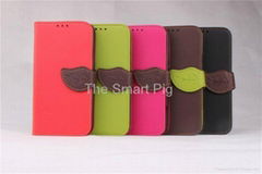 PU Leather Wallet Flip Cover Stand Case