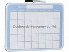 91071 Month Schdule Magnetic Dry Erase Board 11"x14"