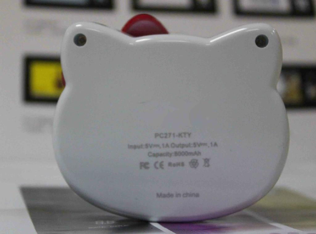 External battery Portable Hello kitty power bank for iPhone iPad 5