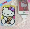 Cartoon toys hello kitty power bank rechargeable battery for smart phone Android 1