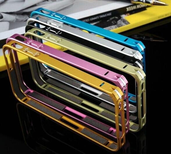 Fashion and luxury aluminum metal bumper frame case for iPhone 2