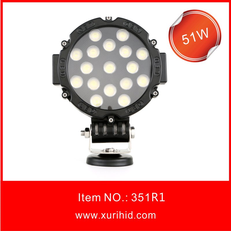 51W Led Work Light For Heavy Truck Machines 4wd 4x4