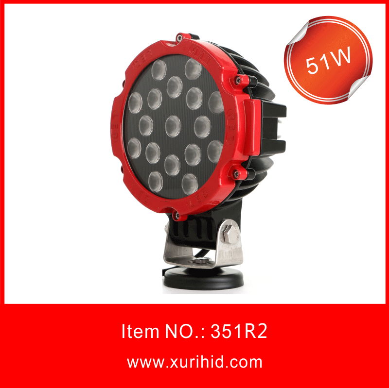 51W Led Work Light For Heavy Truck Machines 4wd 4x4 4